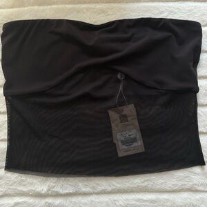Tiger Mist The Olive Top Size Large by n Black Bandeau Top Sheer Bottom NWT